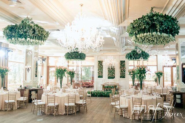 свадебная флористика, тюльпаны