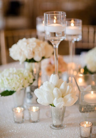 свадебная флористика, тюльпаны