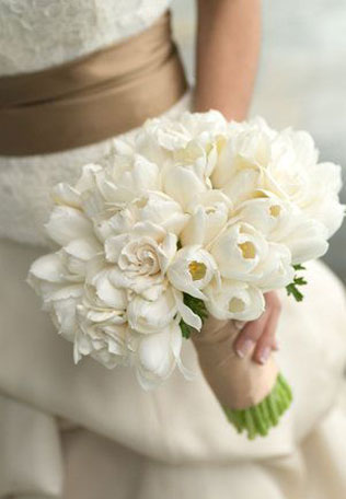 свадебная флористика, тюльпаны