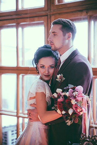 зима, жених и невеста