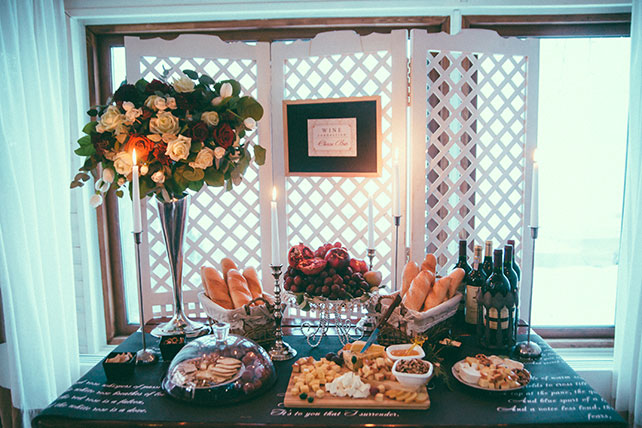 зима, сырный стол