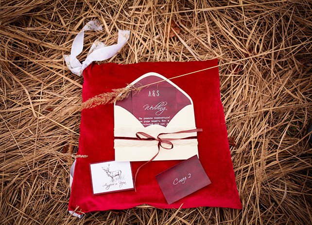 Свадебная фотосессия в сочных оттенках марсала, полиграфия