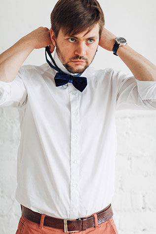 Свадебная фотосессия в стиле бохо, образ жениха