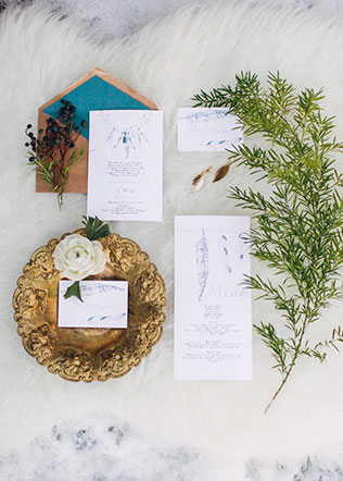 Свадебная фотосессия в стиле бохо, свадебная полиграфия