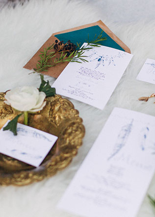 Свадебная фотосессия в стиле бохо, свадебная полиграфия