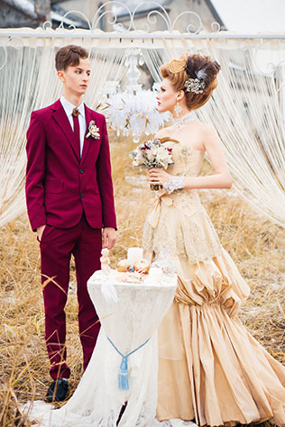 свадебная фотосессия в стиле Марии-Антуанетты, жених и невеста