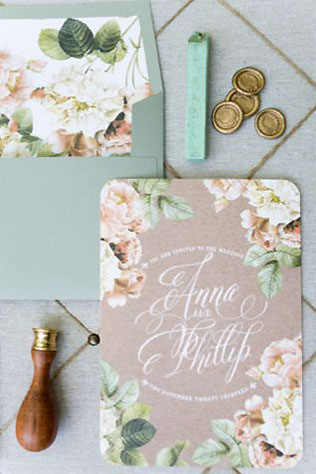 свадебная полиграфия, приглашения