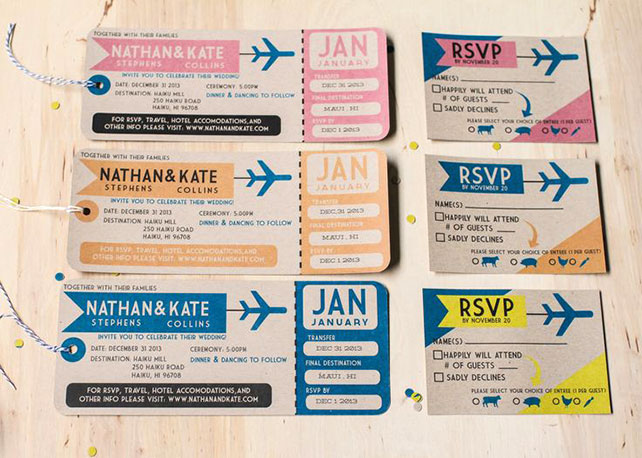 свадебная полиграфия, карточка rsvp