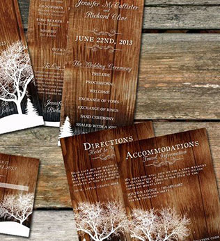 свадебная полиграфия, информационная карточка