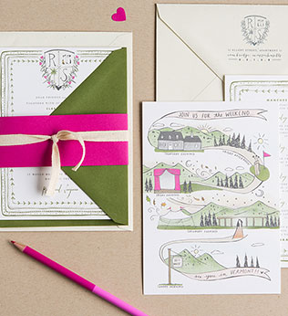 свадебная полиграфия, информационная карточка