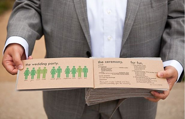 свадебная полиграфия, программа свадьбы