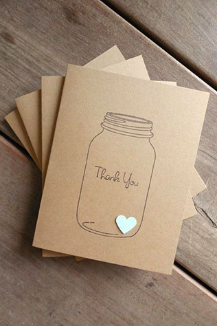 свадебная полиграфия, карточки спасибо