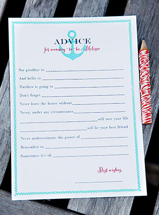 свадебная полиграфия, свадебная анкета для гостей