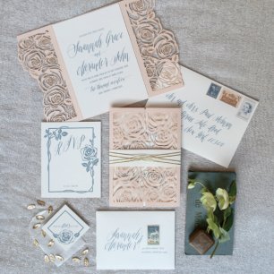 Бумажное кружево: свадебная полиграфия с узорами 