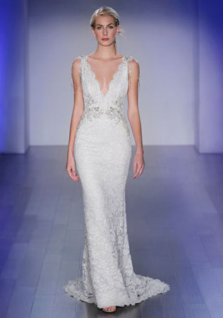 свадебные платья Lazaro весна 2015