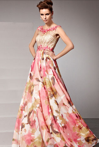 Свадебные платья с цветами