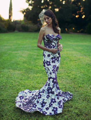 Свадебные платья с цветами