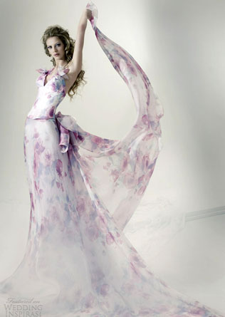 Свадебные платья с цветами