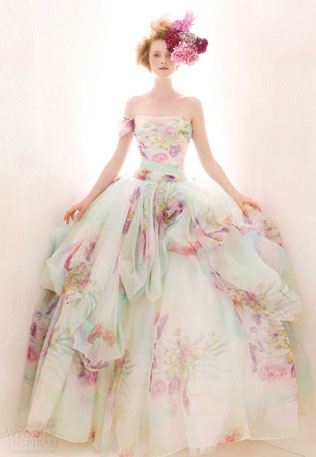 Свадебные платья с цветами