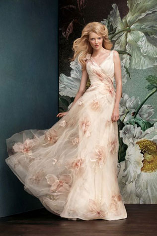 Свадебные платья с цветами