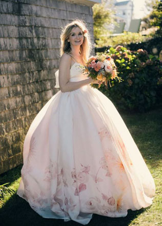 Свадебные платья с цветами