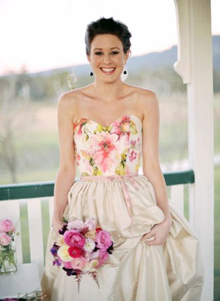 Свадебные платья с цветами