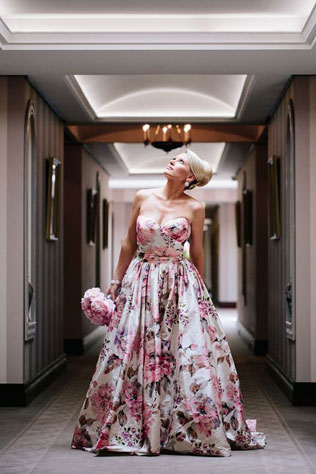 Свадебные платья с цветами