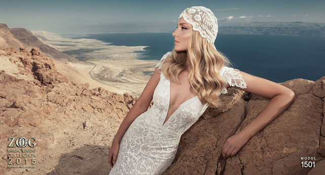 Свадебные платья Zoog Bridal 2015, кружева, длинный вырез