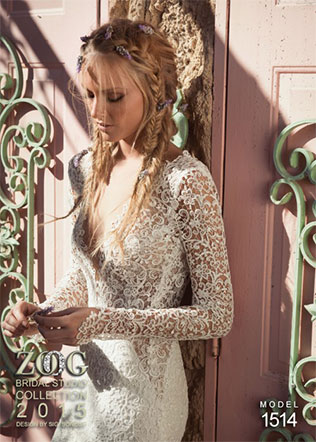 Свадебные платья Zoog Bridal 2015, кружевные рукава