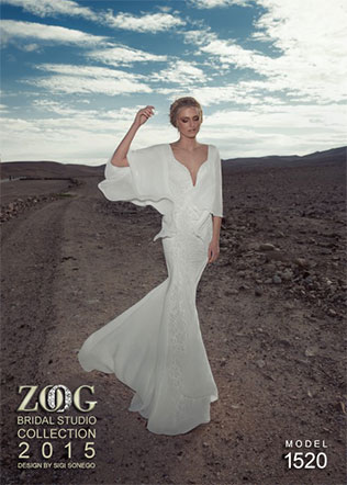 Свадебные платья Zoog Bridal 2015, рукава бабочка
