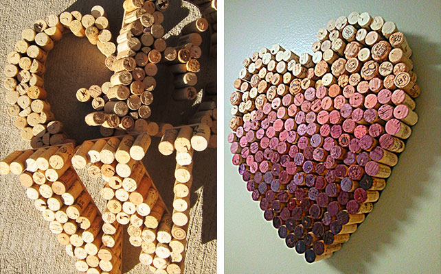 винные пробки в декоре свадьбы