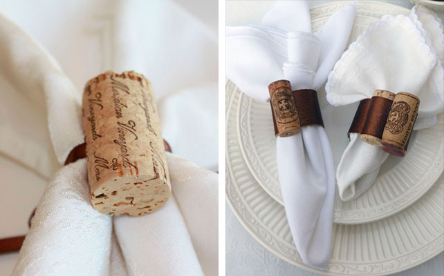 винные пробки в декоре свадьбы