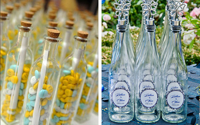 бонбоньерки для гостей на винной свадьбе