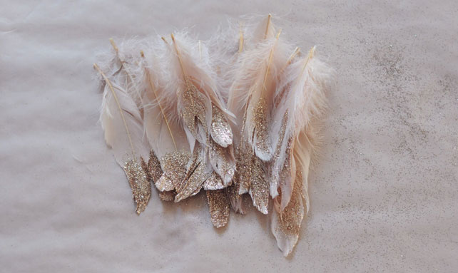 Свадебные тренды 2015 - флора и фауна, перья с блеском