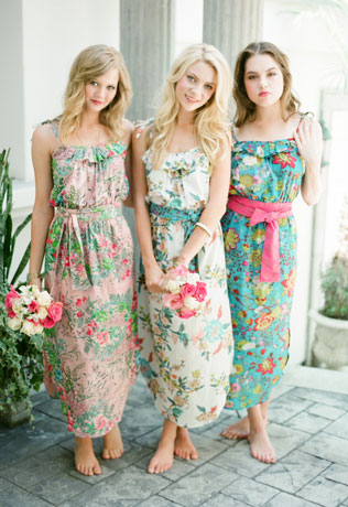 Свадебные тренды 2015 - флора и фауна, подружки невесты