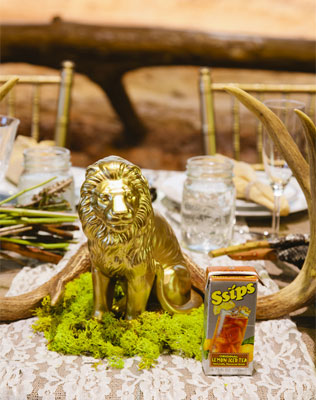 Свадебные тренды 2015 - флора и фауна, золотой лев