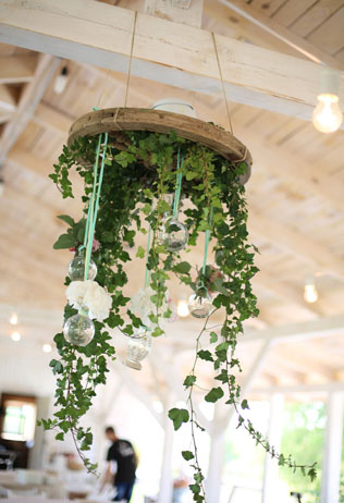 Свадебные тренды 2015 - эко-стиль, панно из растений