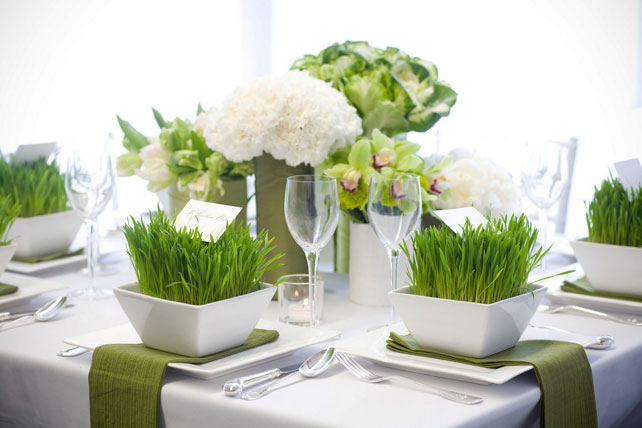Свадебные тренды 2015 - эко-стиль, сервировка стола