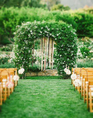Свадебные тренды 2015 - эко-стиль, свадебная арка