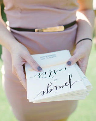 Свадебные тренды 2015 - каллиграфия, полиграфия