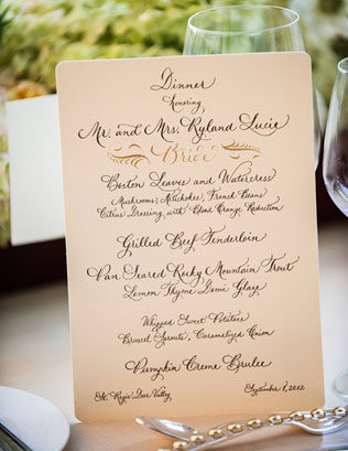 Свадебные тренды 2015 - каллиграфия, полиграфия