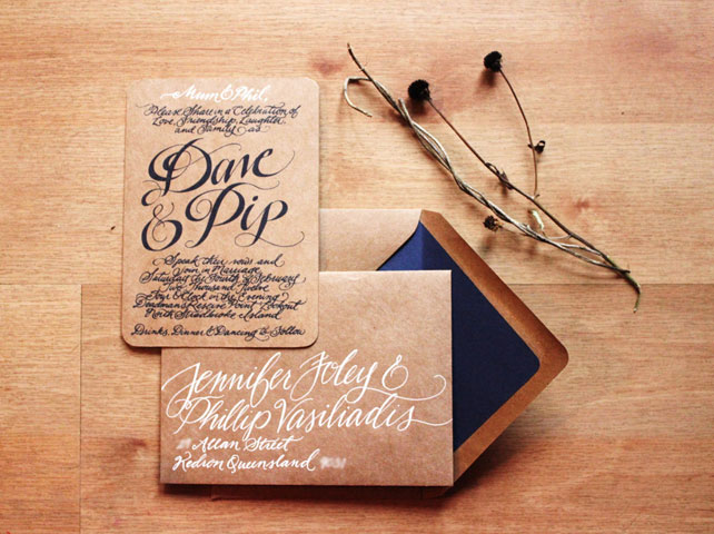 Свадебные тренды 2015 - каллиграфия, свадебная полиграфия