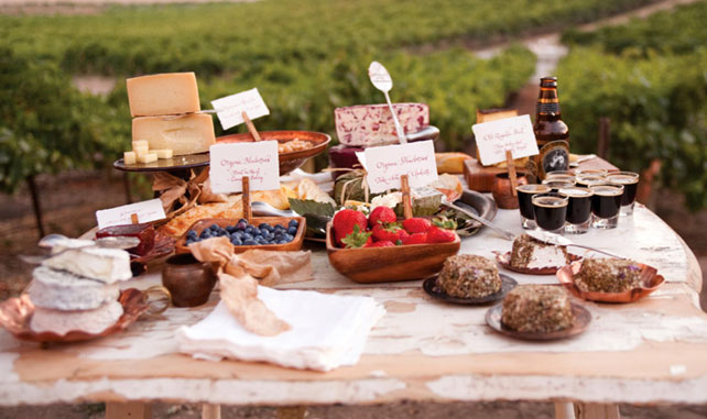 Свадебные тренды 2015 - сырный стол