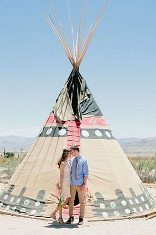 Свадебные тренды 2015 - стиль бохо, индейские мотивы