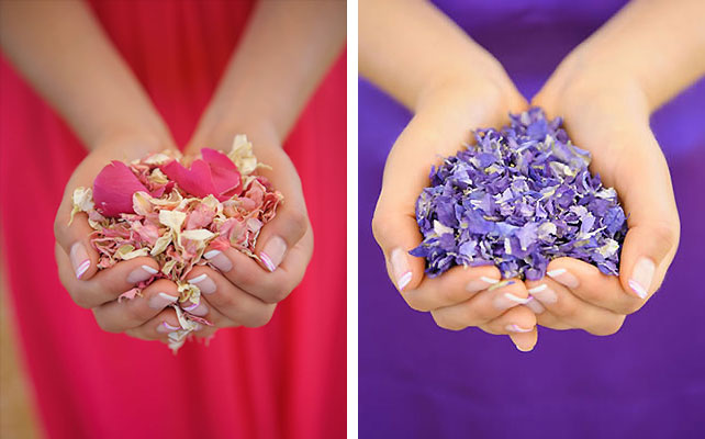 конфетти на свадьбе