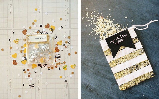 конфетти на свадьбе