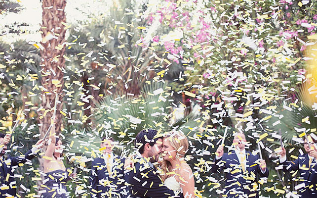 конфетти на свадьбе