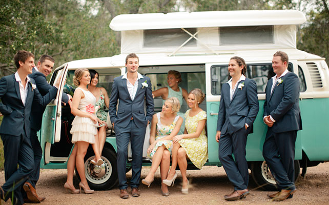 необычный свадебный кортеж