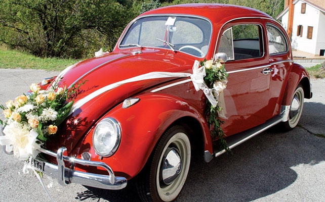 необычный свадебный кортеж