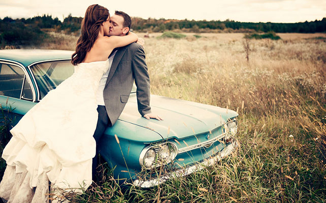 необычный свадебный кортеж